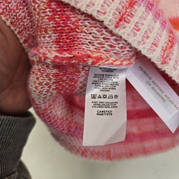 Ann Taylor Knit Pink Orange Short Sleeve Sweater - Picture 11 of 11